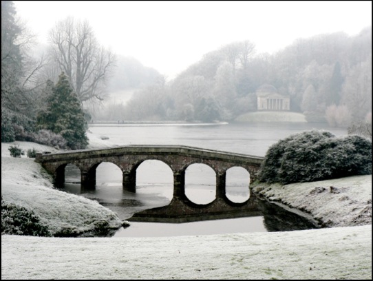 Stourhead in the hoarfrost